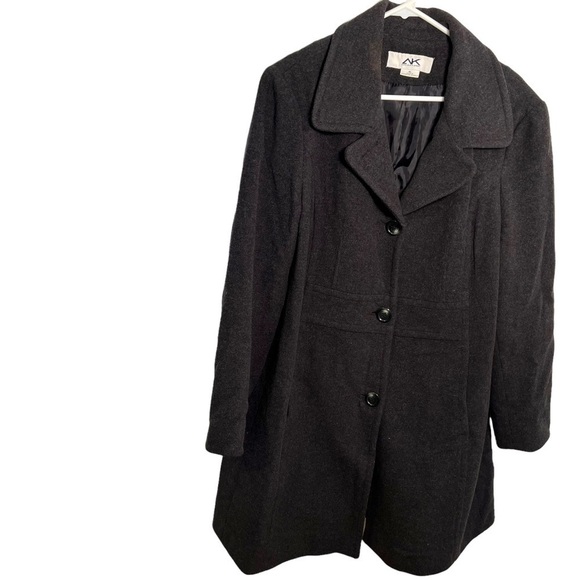 Anne Klein Sport Peacoat Dark Charcoal Gray - Picture 1 of 11